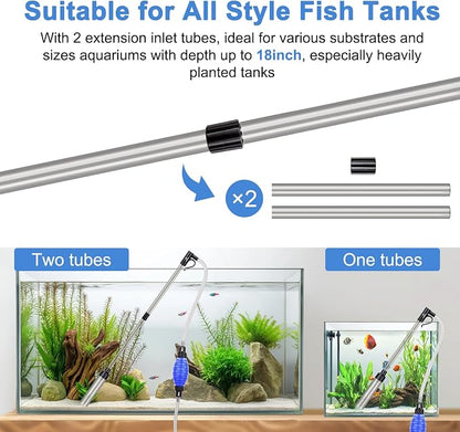 fishkeeper Quick Aquarium Siphon Pump Gravel Cleaner - Image 4