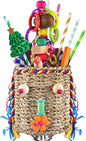 KATUMO Bird Toys, Parrot Grass Basket and Shredding Foraging by KATUMO