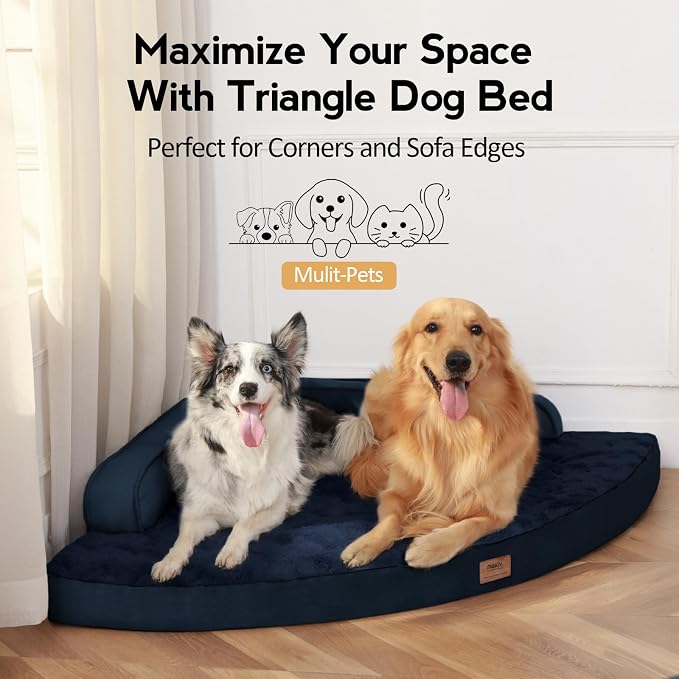 Large Orthopedic Dog Bed with Sides XXL Dog Beds with Removable Washable Cover - Image 4
