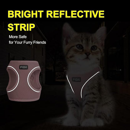 Fida Comfy Dog Harness with Leash, Cat Vest Harness Escape Proof, Breathable - Image 4