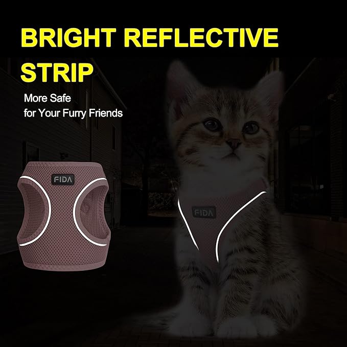 Fida Cat Harness and Leash Set for Walking Kitten and Puppy, Escape Proof - Image 4