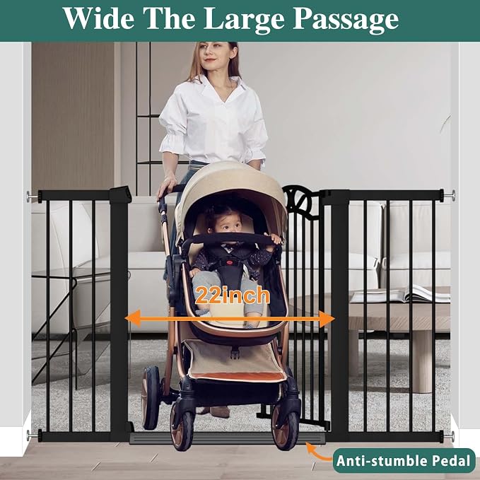 Fairy Baby 76.4"-81.8" Extra Wide Baby Gate - Image 5