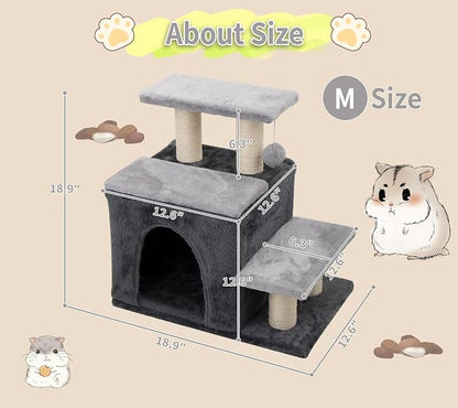 3-in-1 Pet Stairs for Cats for High Bed, Adjustable Dog Steps, Modular 3-Tier - Image 6