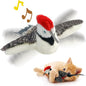 Cat Toys, Flapping Wings Woodpecker, No Flying, Chirping Bird Interactive by KreizyGo