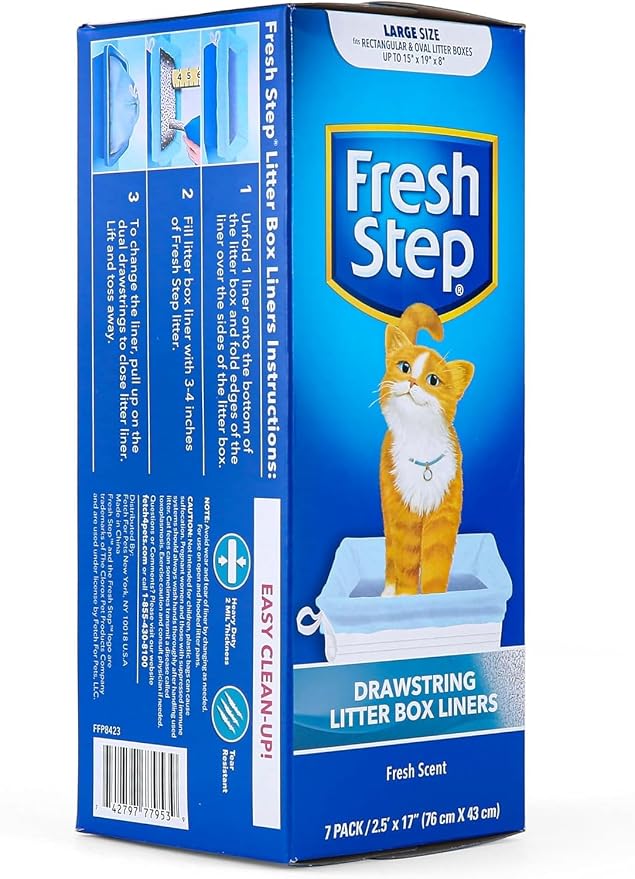 Fresh Step Drawstring Large Litter Box Liners | Heavy Duty Liners - Image 3