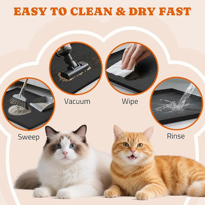 Cat Litter Mat, Large 34" x 22" Litter Box Mat, 2 Packs Cat Litter Box Mat - Image 6