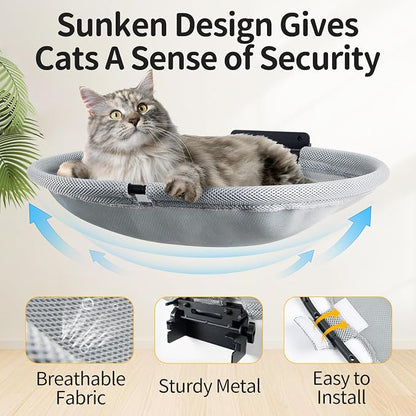 Wall Mounted Cat Hammock, Foldable Cat Bed - Image 5