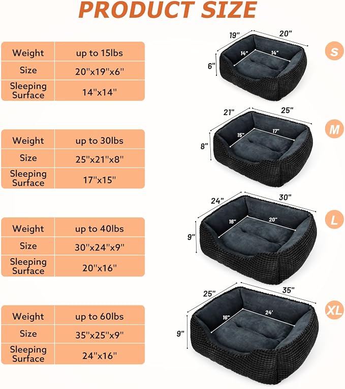 MIXJOY X-Large Dog Bed for Large, Small Dogs - Image 6