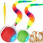 2 PCS Interactive Cat Toy Rolling Ball Chewie Viral Dog Ball by JinRui-T