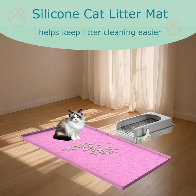 Cat Litter Mat, Silicone Large Cat Mat - Image 7