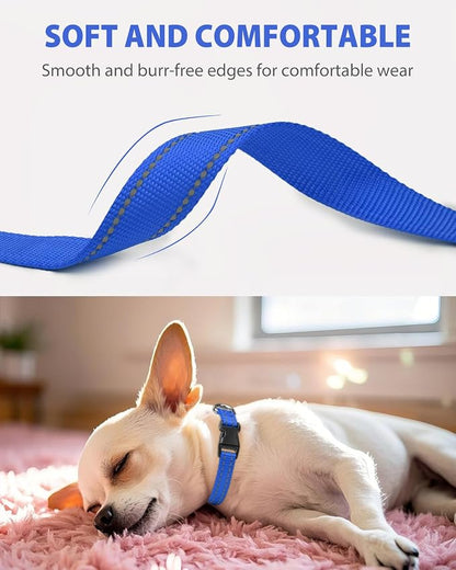 Joytale Small Dog Collar, Reflective and Adjustable Nylon Collar - Image 3