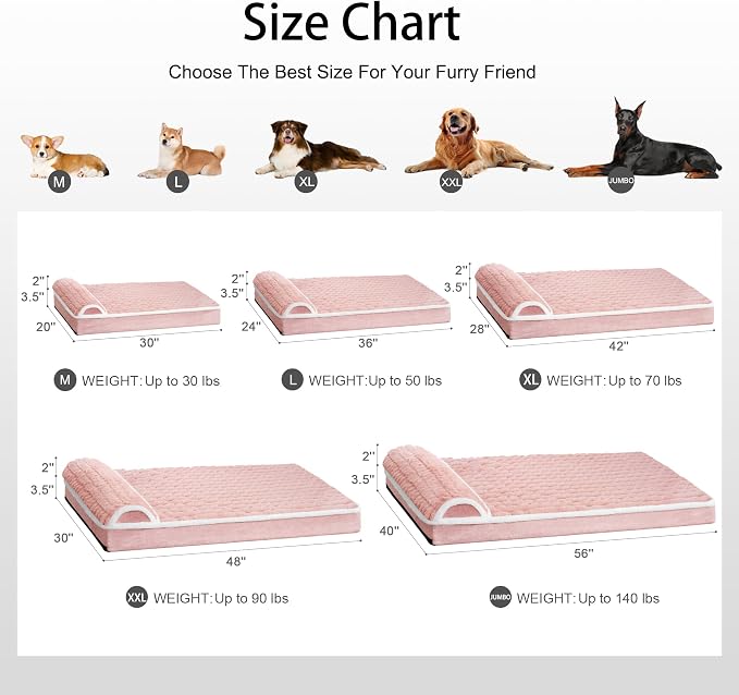 Orthopedic Jumbo Dog Bed Large Sized Dog - Image 7