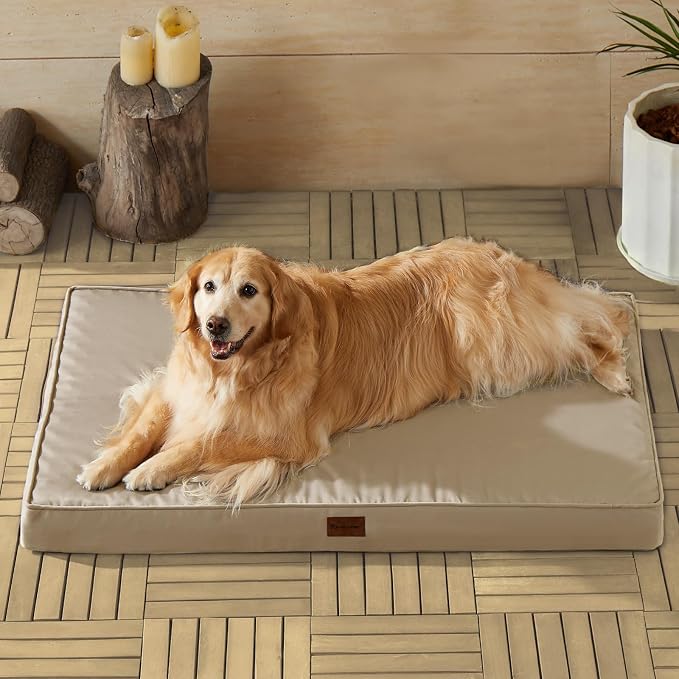 BFPETHOME Outdoor Dog Bed for Large Dogs, Waterproof, Orthopedic by BFPETHOME