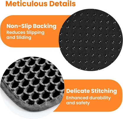 Extra Large Cat Litter Mat, 30x22 Inches Honeycomb Double Layer Cat Litter - Image 8