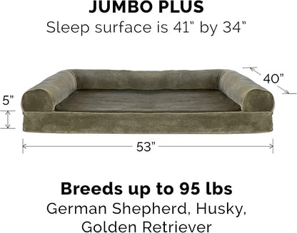 Furhaven Orthopedic Dog Bed for Large Dogs w/ Removable Bolsters & Washable - Image 2