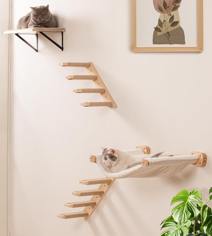 Cat Wall Shelves Set of 4, - Image 7