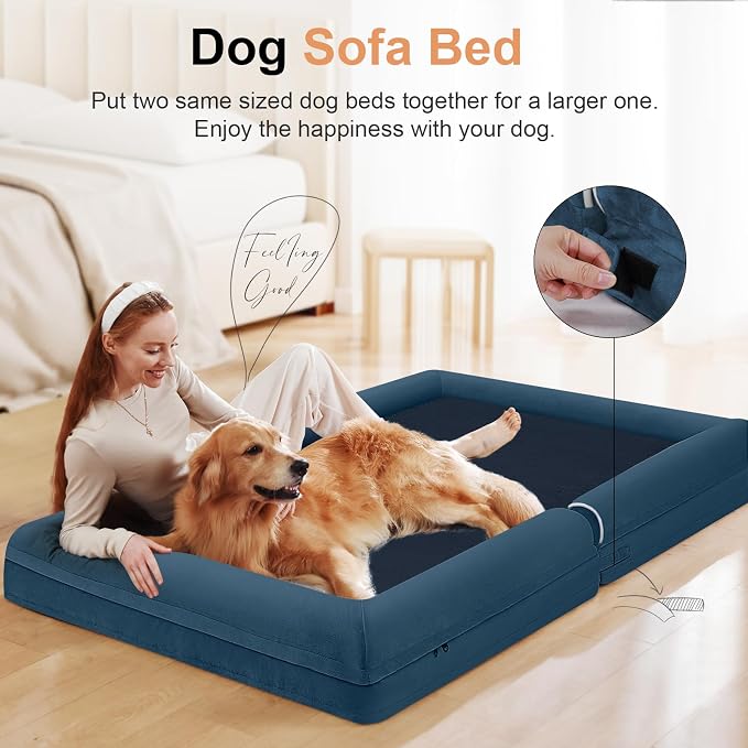 Large Dog Bed Orthopedic Washable: Extra Large Sized Beds - Image 3