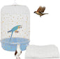 Bird Cage Seed Catcher, 45-90'' Adjustable Bird Cage Cover, Universal Nylon by LYMOI