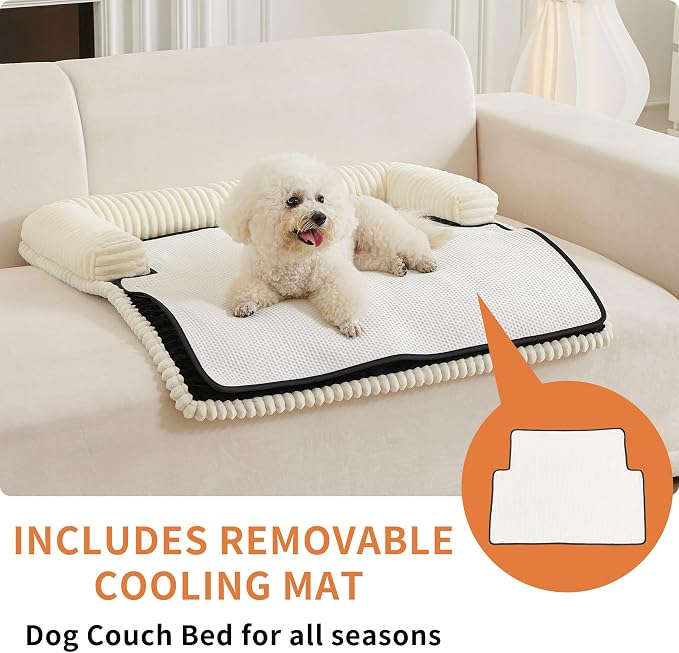 HAOMAIJIA Dog Couch Bed for Medium Dogs, Non Slip Pet Couch Covers for Sofa - Image 2