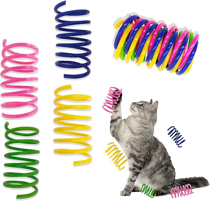 Cat Spring Toys 90 Pack, Interactive Toys by YULOYI