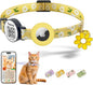 Smart QR Code Cat Collar with Online ID Profile & Integrated Airtag Holder by Taghelp