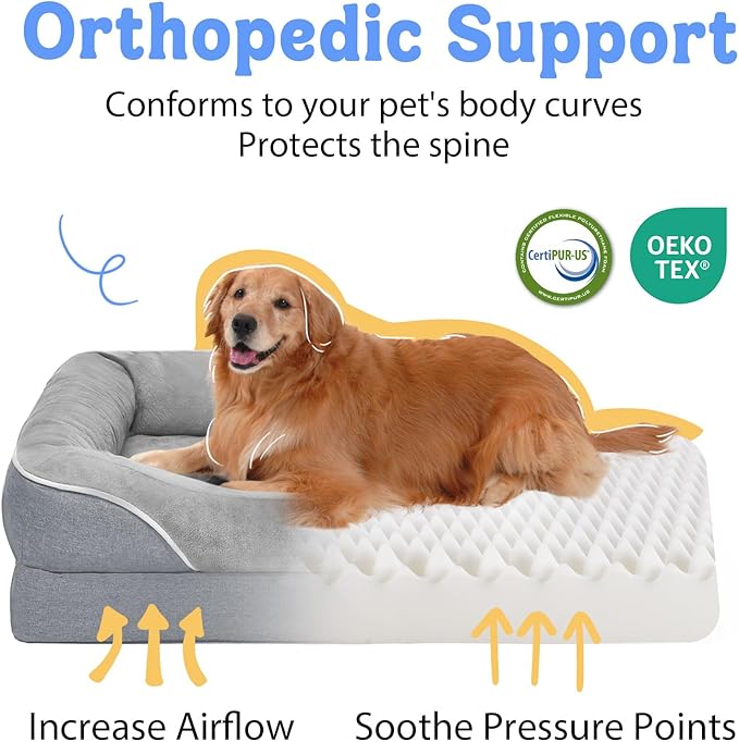 Orthopedic Removable Large Dog Bed -XL Large Dog Bed - Image 2