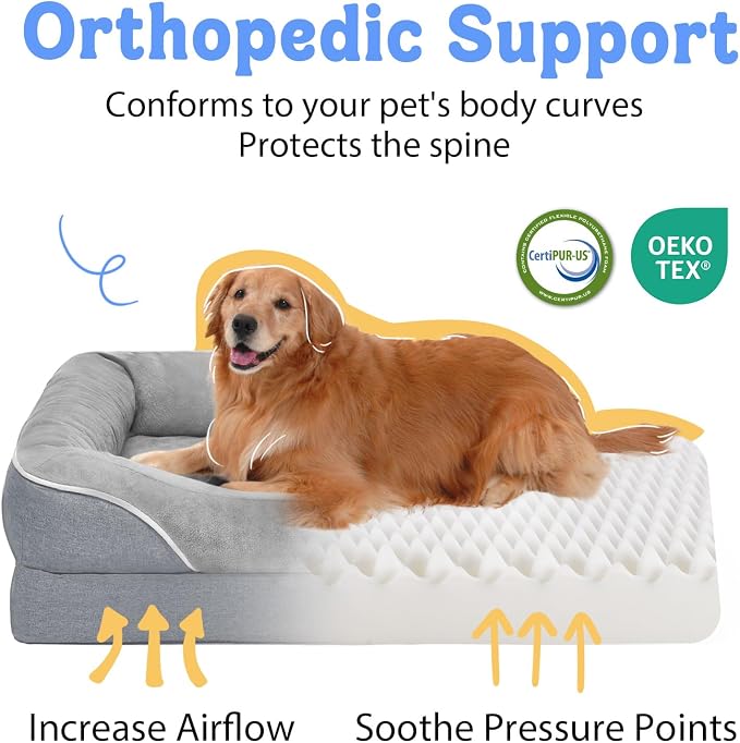 Orthopedic Washable Large Dog Bed - Image 2