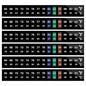 AQUANEAT 6 PCS Aquarium Thermometer Strips, Fish Tank Thermometer Sticker by Aquaneat