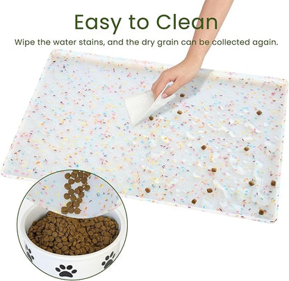 Ptlom Dog Food Mat Anti-Slip Dog Bowl Mats - Image 6