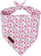 Lionet Paws Spring Strawberry Bow Dog Bandana Washable Cotton Handkerchief by lionetpaws