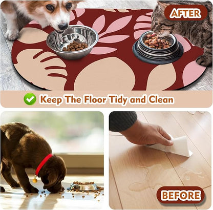 Pet Feeding Mat – 20''x12'' Absorbent Dog Food Mat, Pet Water Mats Protect Floor - Image 5