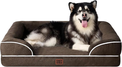 EHEYCIGA Orthopedic Dog Beds for Extra Large Dogs, Waterproof Memory Foam XXL by EHEYCIGA