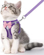 Cat Harness and Leash Set for Walking Escape Proof, Adjustable Kitten Harness by NCMAMA