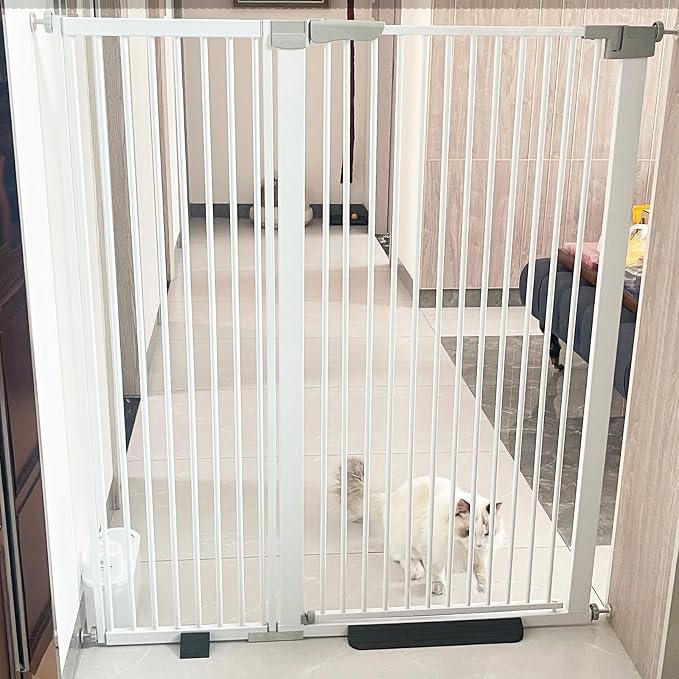 41" Tall Safety Pet Gate, Adjustable 29.92"-49.21" Wide, No Drilling Pressure - Image 7