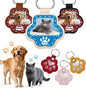 Custom Leather Pet Fur Keychain – Personalized Memorial Keepsake Keyring by Unknown