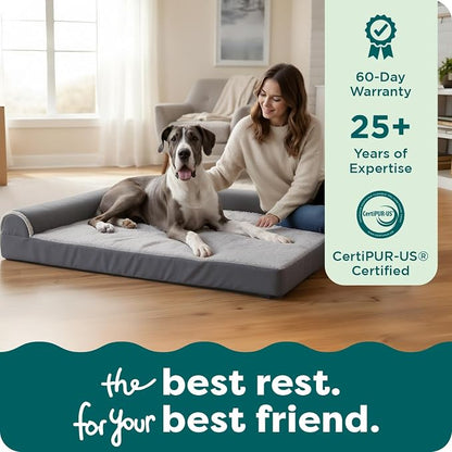 Furhaven Orthopedic Dog Bed for Large Dogs w/ Removable Bolsters & Washable - Image 9