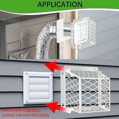 Dryer Vent Bird Guard, Dryer Vent Cover Guard - Image 4