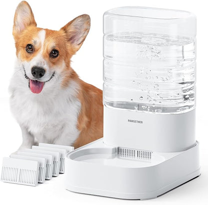 Gravity Dog Water Bowl Dispenser Automatic Pet Water Dispenser by PAWGETHER