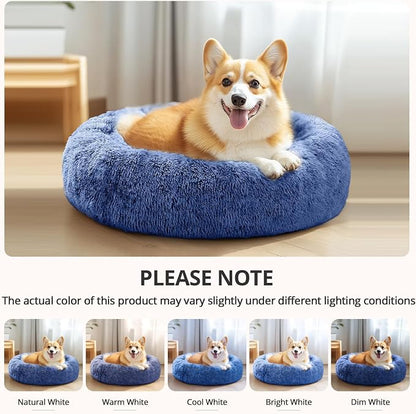 JOLLYVOGUE Calming Dog Bed Large Size Dog, Anti-Anxiety Donut Large Pet Bed - Image 6