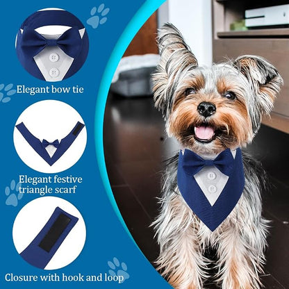 Formal Dog Tuxedo Adjustable Pet Collar - Image 4