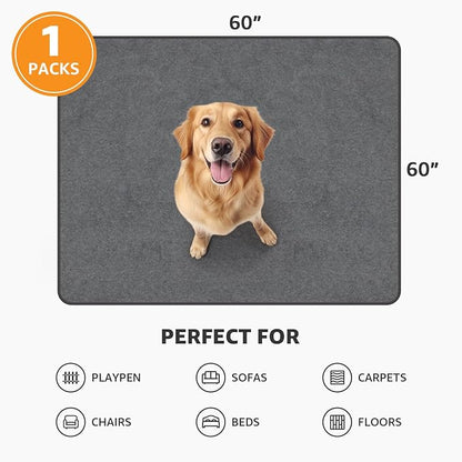 Washable Pee Pads for Dogs, 60x60 Reusable Whelping Pads, Absorb Dog Mats - Image 6
