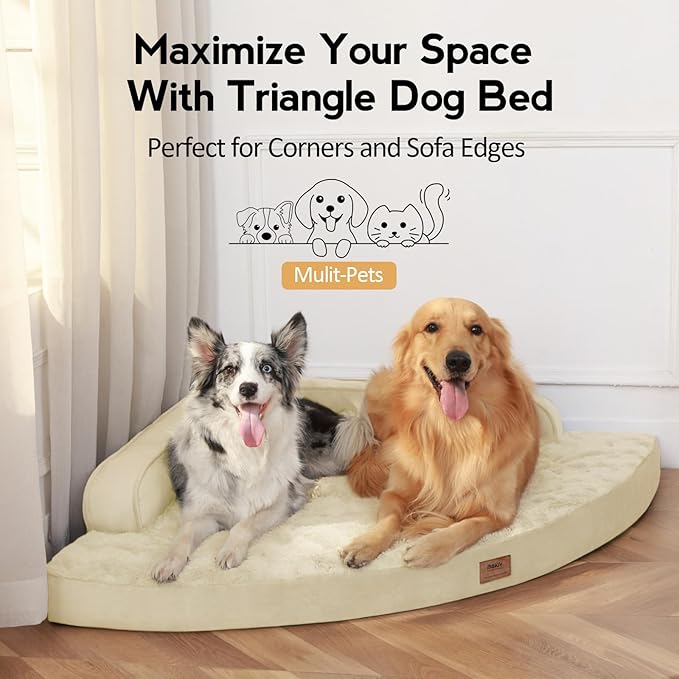 Large Orthopedic Dog Bed with Sides Big Dog Beds with Removable Washable Cover - Image 4
