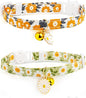 2 Pack Cotton Breakaway Cat Collar by Liugjiau