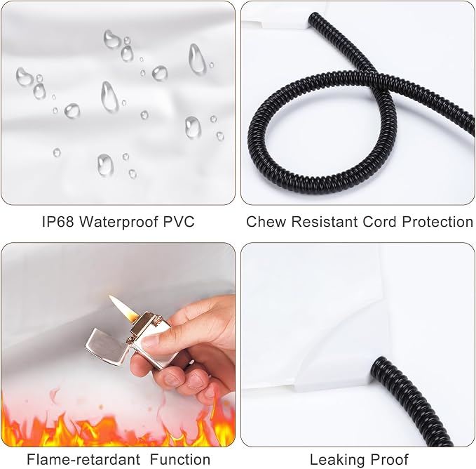 MIXJOY Heated Dog Bed, Waterproof Electric Dog Cat Heating Pad - Image 6