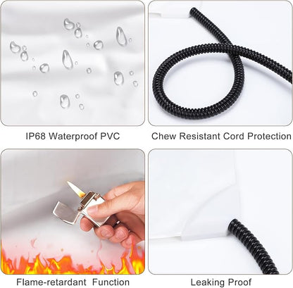 MIXJOY Heated Dog Bed, Waterproof Electric Dog Cat Heating Pad - Image 6