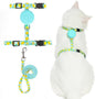 PUPTECK Adjustable Cat Harness and Leash Set Escape Proof Kitten Strap Collar by PUPTECK