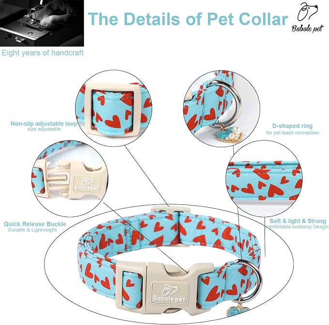 Valentines Dog Collar for Giant Large Dogs - Image 4