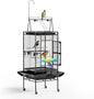 VINGLI 83 Inch Bird Cage with Play Top, Large Wrought Iron Bird Cage with Wheels by VINGLI