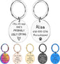 Funny Personalized Dog Tag, Customized Dog Collar by Unknown
