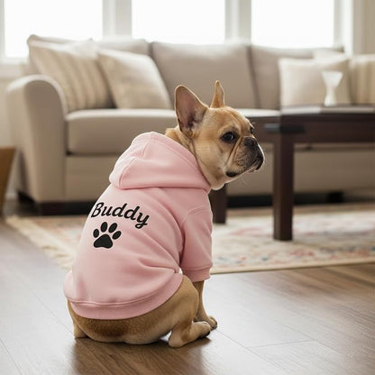 Personalized Dog Hoodie with Name/Text, Custom Embroidered or Printed Dog - Image 3